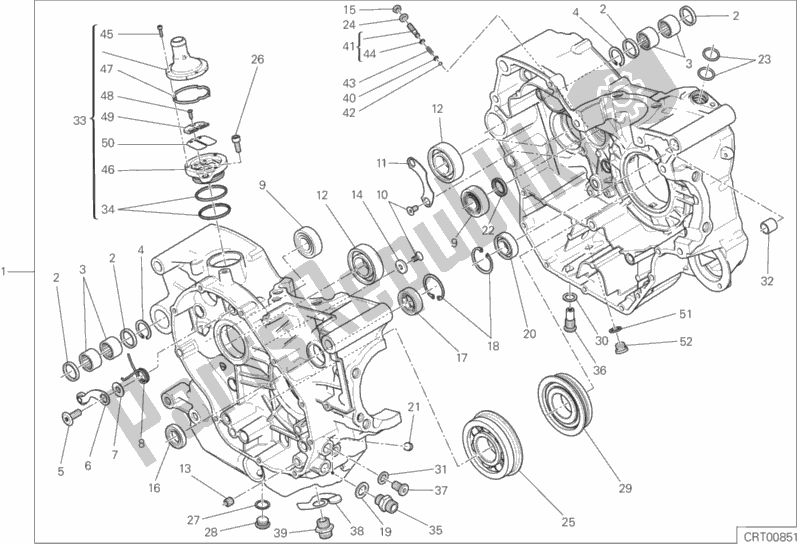Wszystkie części do Kompletna Para Pó? Kul Korbowych Ducati Monster 797 Thailand 2020
